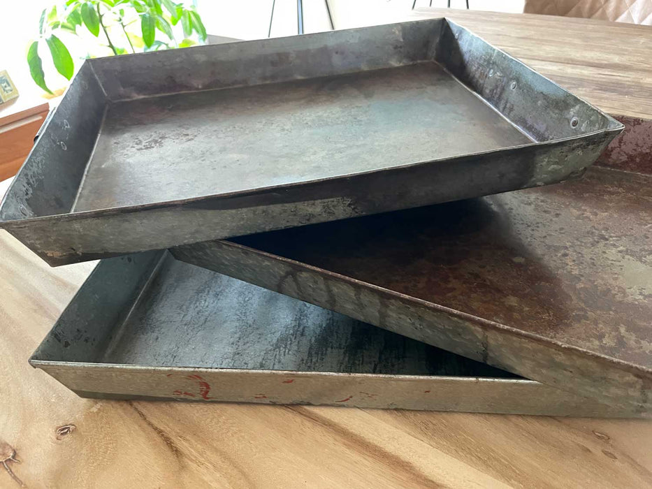 XL Metall Deko Tablett Serviertablett Dehli ♻️ 53cm Kerzenteller Kerzentablett