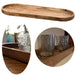 KI-generiertes Bild XXL Deko-Tablett Mango-Holz Braun 81cm groß Serviertablett Obst-Schale Brot