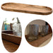 XXL Deko-Tablett Mango-Holz Braun 81cm groß Serviertablett Obst-Schale Brot