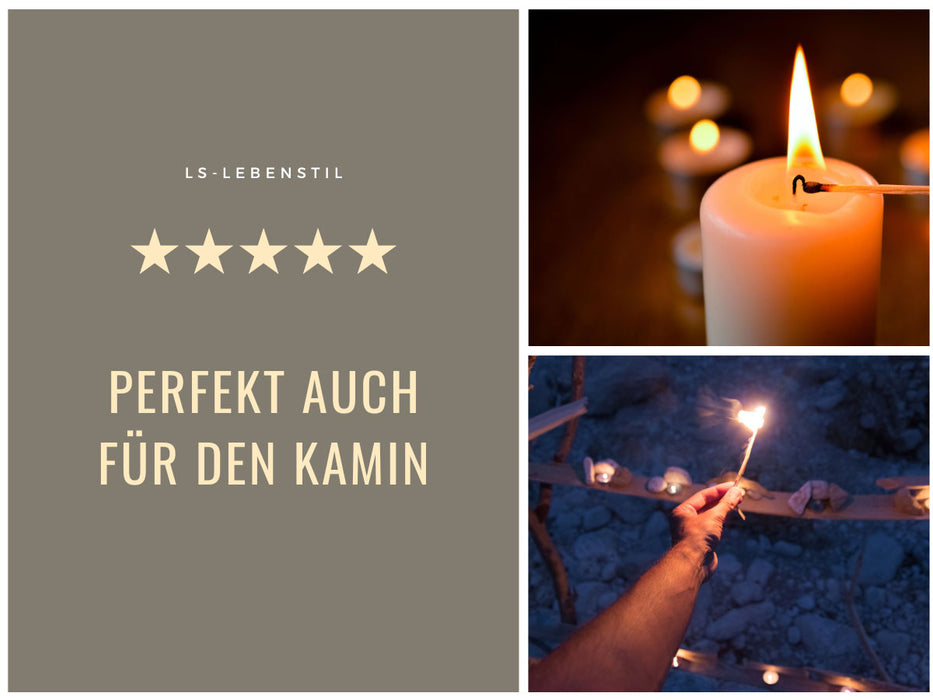 XXL 120 Streichhölzer 30cm lang Köcher Zündhölzer Weihnachten 2er-Set