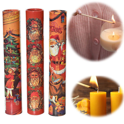 XXL 120 Streichhölzer 30cm lang Köcher Zündhölzer Weihnachten 2er-Set