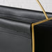 Eleganter Magazinständer Schwarz Gold 40cm Zeitungsständer Zeitschriftenständer