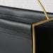 Eleganter Magazinständer Schwarz Gold 40cm Zeitungsständer Zeitschriftenständer