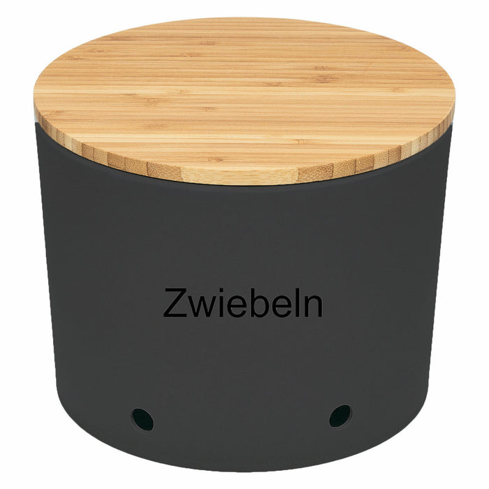 Natur-Design Zwiebeltopf 20x16cm Made in Germany Grau Schiefer