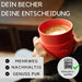 KI-generiertes Bild,Ecoffee Cup 400ml Pink Polka Lila Pink PLA Coffee to Go Becher Wiederverwendbar