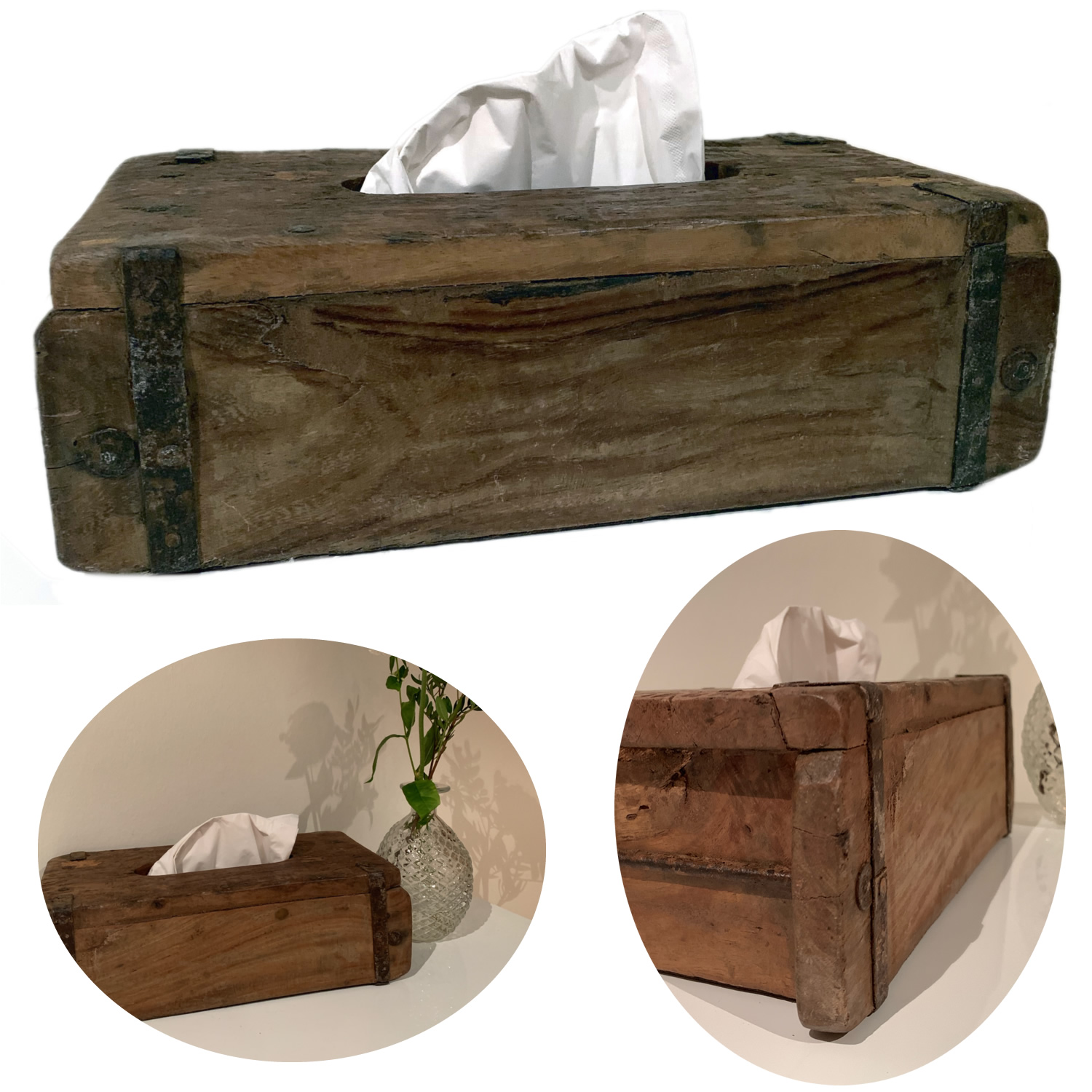 Taschentuchbox aus Holz, SONSTIGE, NAHRUNGSERGÄNZUNGEN