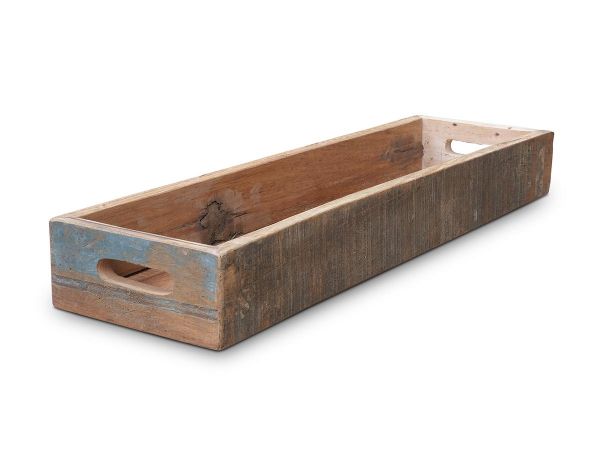 XL Holz Serviertablett 61x17cm ♻️ Fundholz ♻️ Griff-Tablett Deko-Tablett