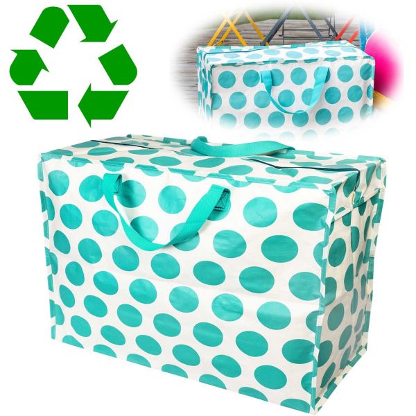 XXL Jumbo Bag Turquoise Spotlight Recycled Allzwecktasche Einkaufstasche