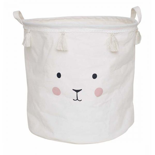 JaBaDaBaDo Kinder Aufbewahrungsbox Bunny Creme 40cm Wäsche-Sack Korb K022