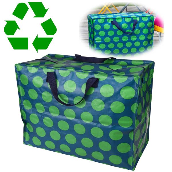 XXL Jumbo Bag Green Spotlight 55cm Recycled Allzwecktasche Einkaufstasche